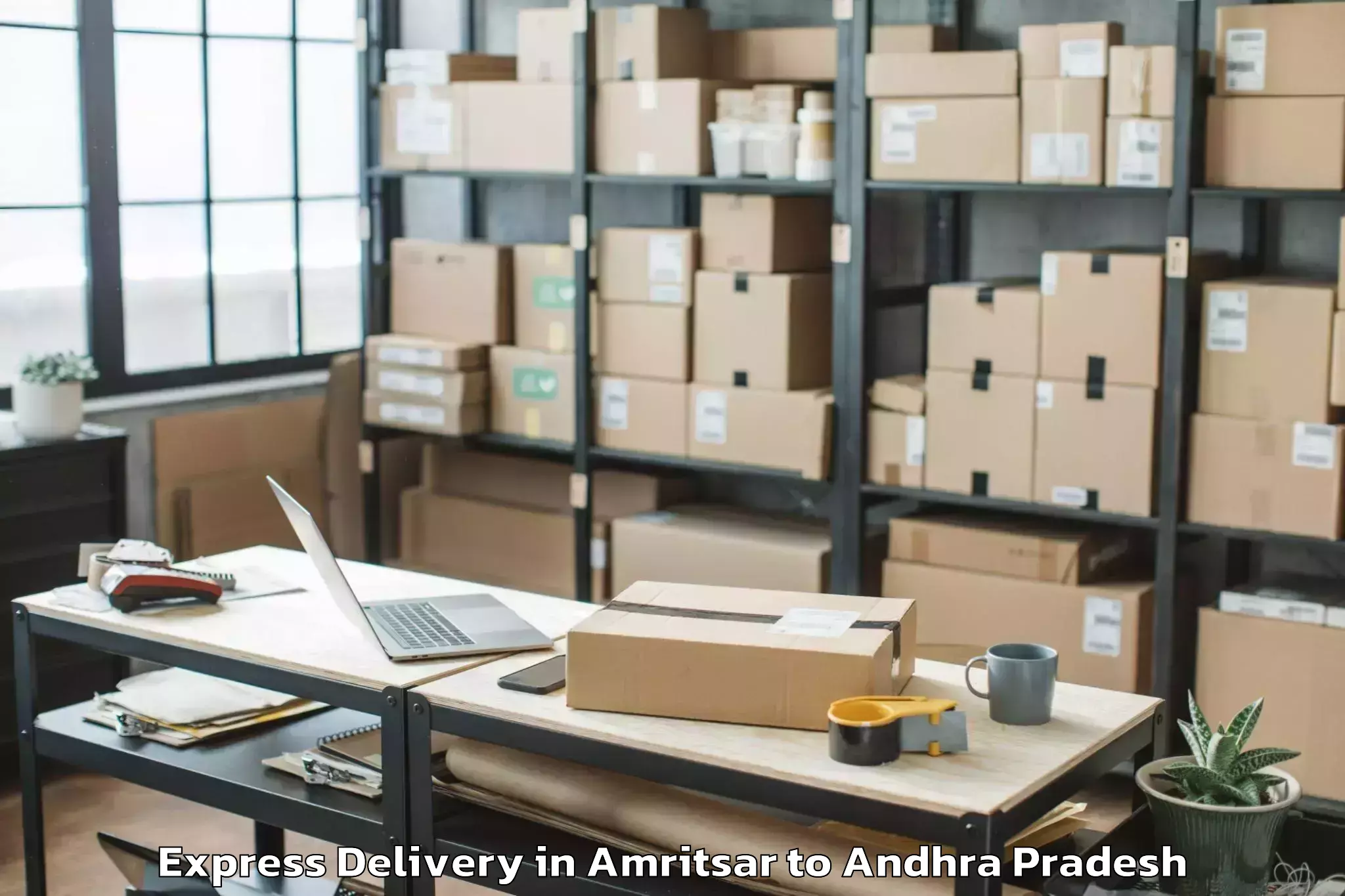 Leading Amritsar to Veligandla Express Delivery Provider